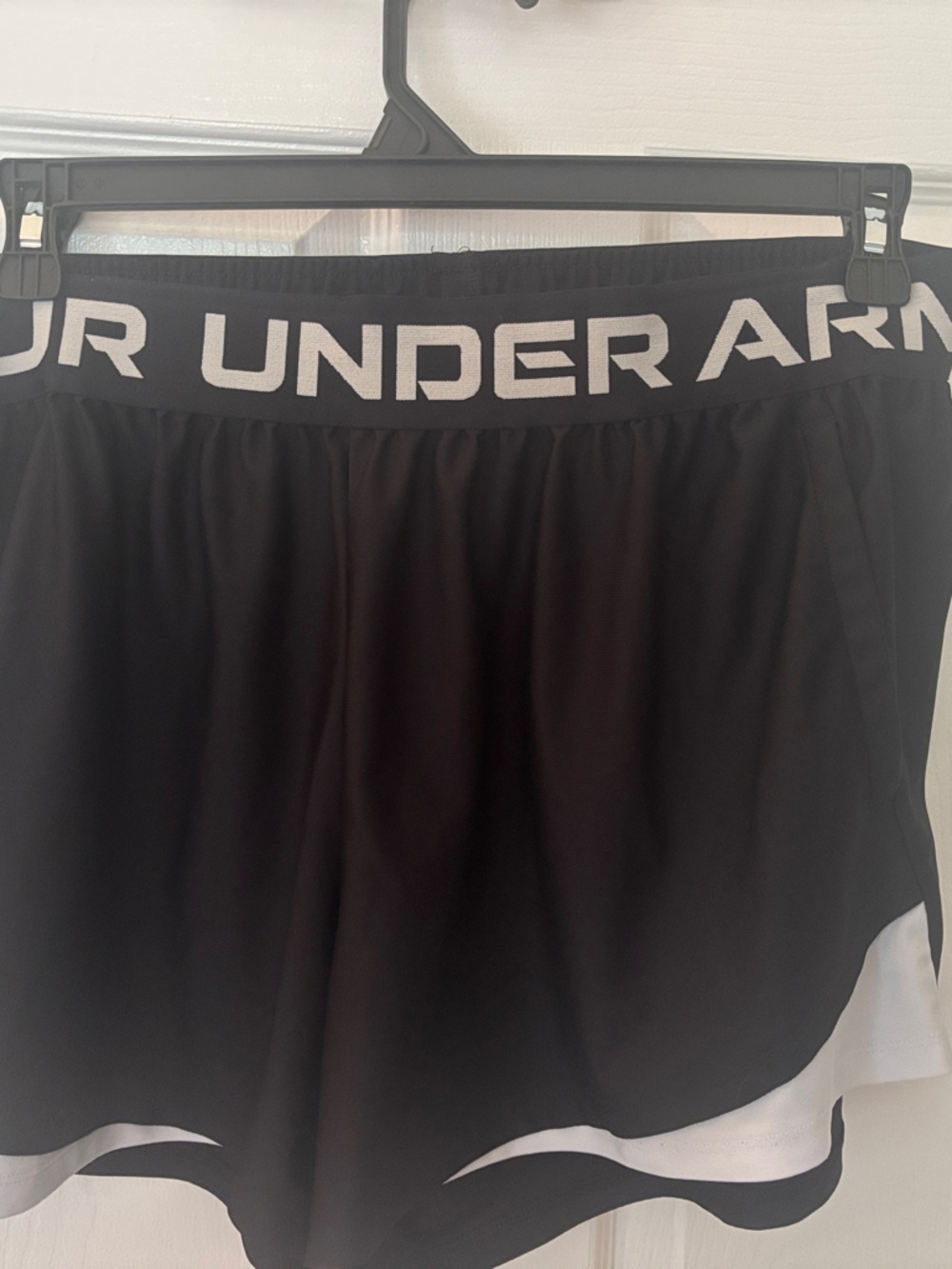 Under Armour Black Shorts with White Accents